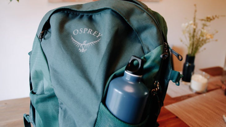 Osprey Backpack with bottle holder Osprey Backpack with bottle holder