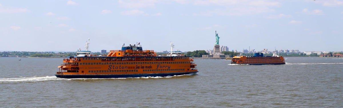 Staten Island Ferry and Statue of Liberty