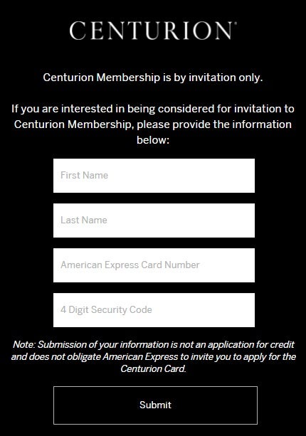 Centurion interest form