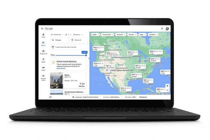 Google Travel Advisory