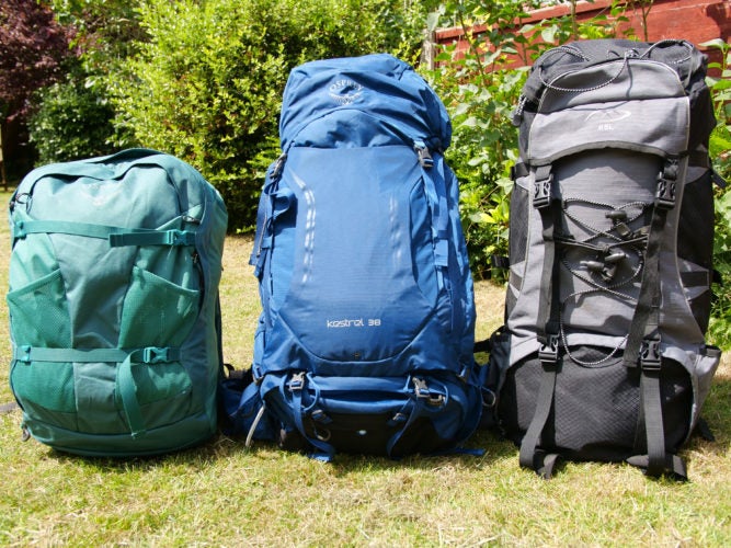 thru hiking backpack size