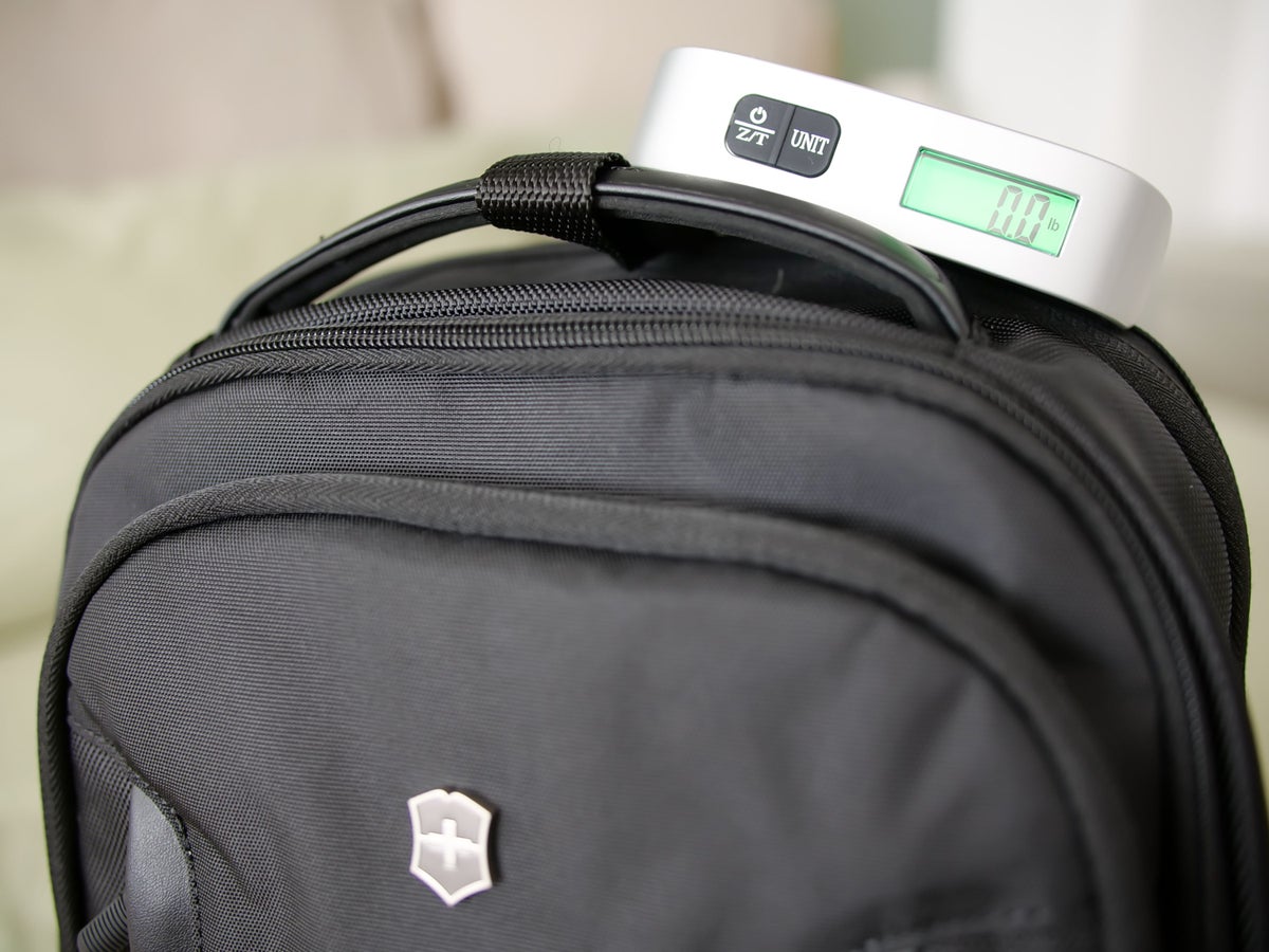 Laptop backpack weight