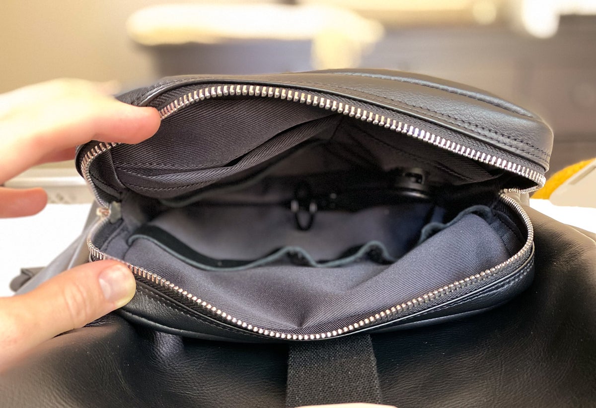 Leather Backpack Pockets