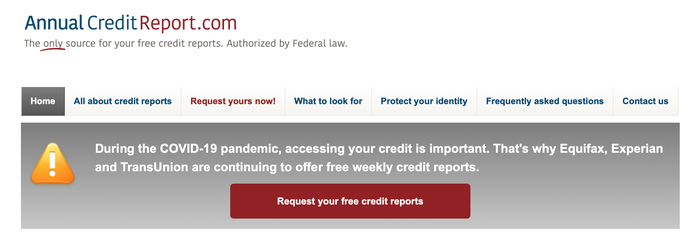 Weekly Credit Report COVID 19
