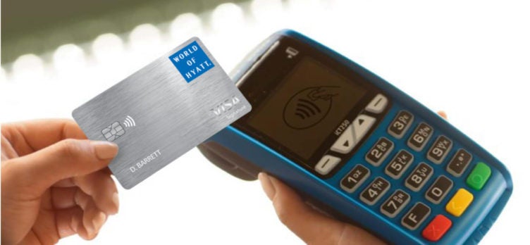 World of Hyatt credit card contactless payment