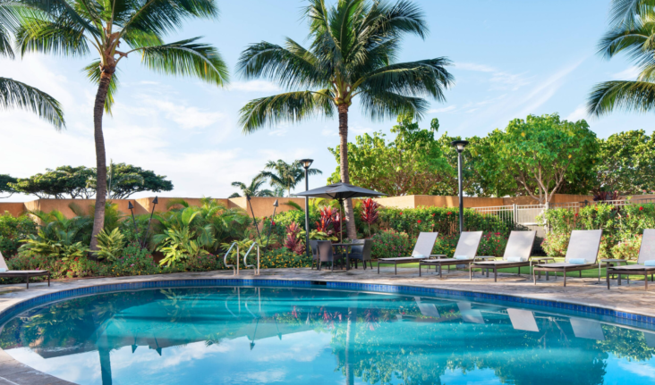 Courtyard Marriott Maui Kahului Airport pool Courtyard Marriott Maui Kahului Airport pool