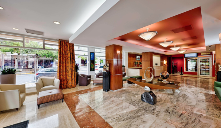 Courtyard San Juan Miramar lobby Courtyard San Juan Miramar lobby