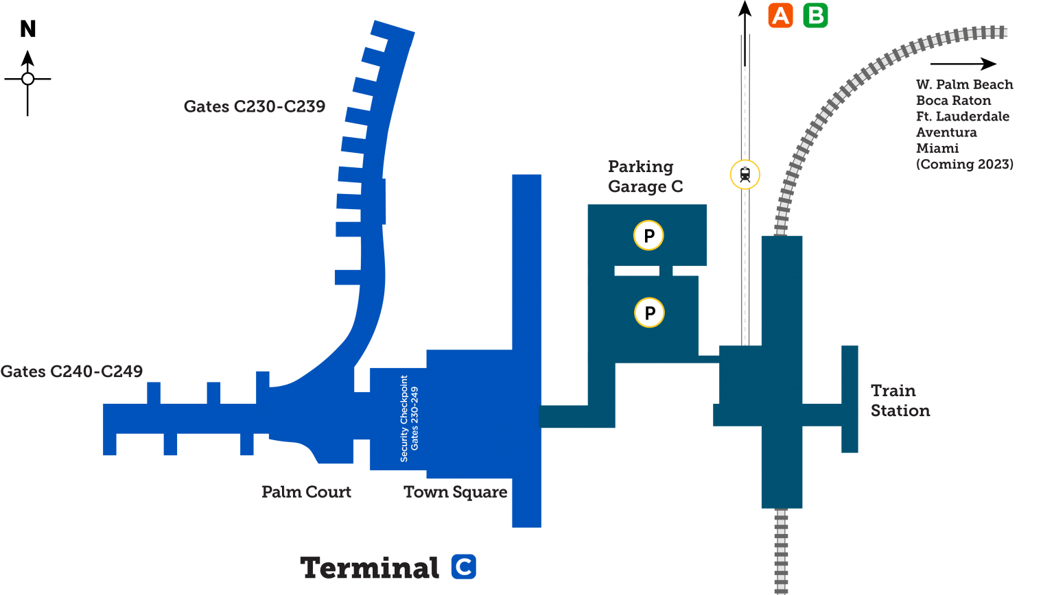 New Terminal C Opens at Orlando - Orlando International Airport MCO Terminal C Map