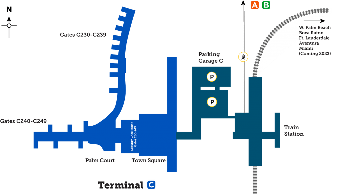 Orlando International Airport MCO Terminal C Map
