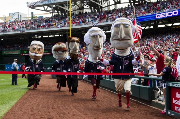 Nationals Park Washington DC Baseball Racing Presidents Nationals