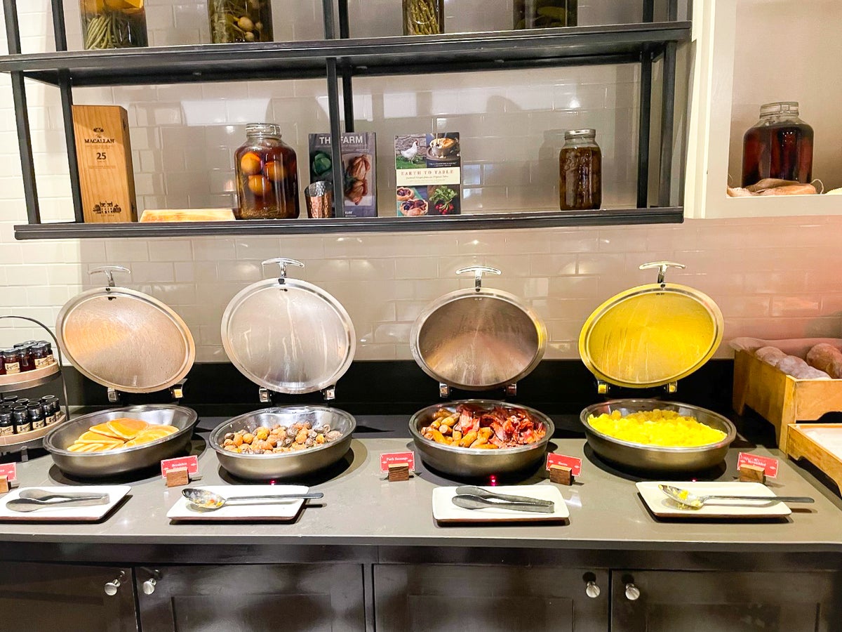 Ritz Carlton Orlando Grande Lakes Highball and Harvest Breakfast Buffet Bacon and Eggs