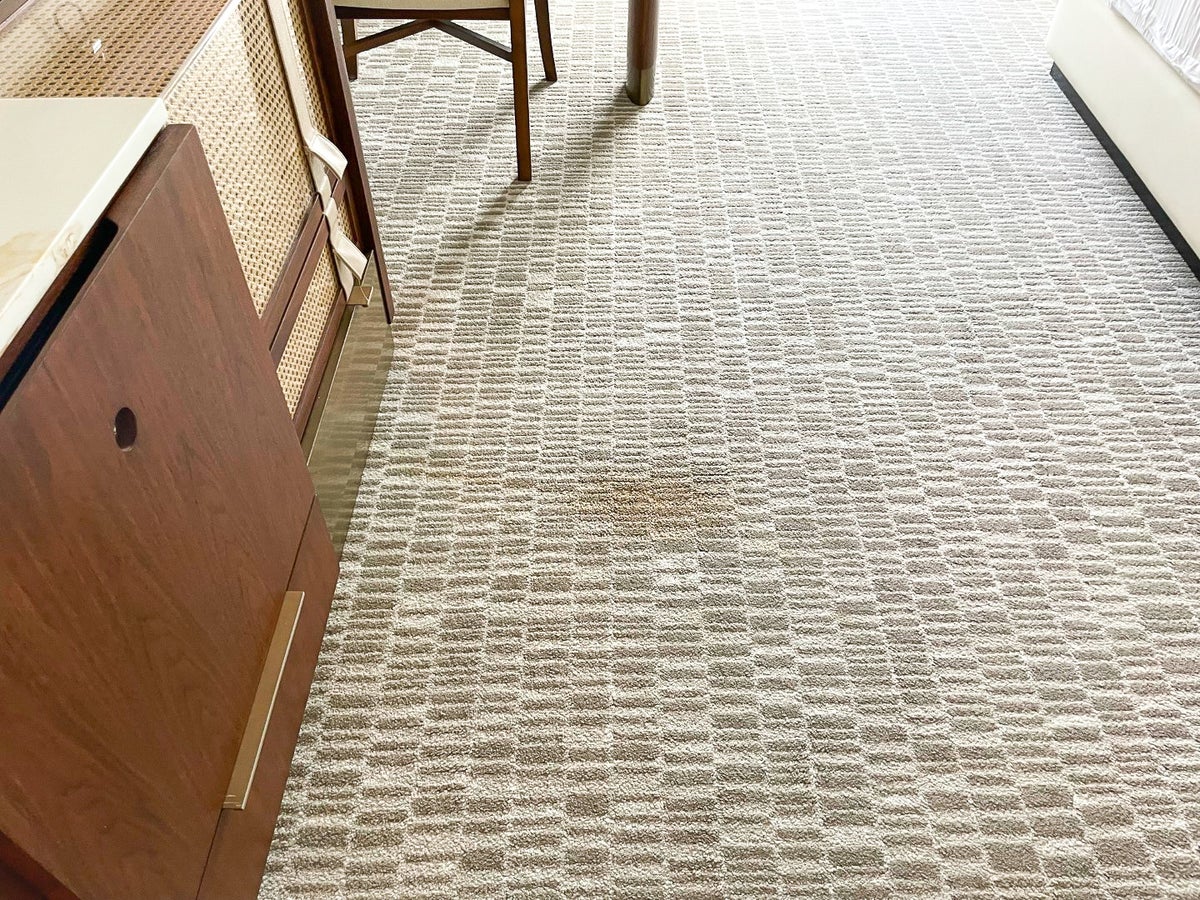 Ritz Carlton Orlando Grande Lakes carpet stain