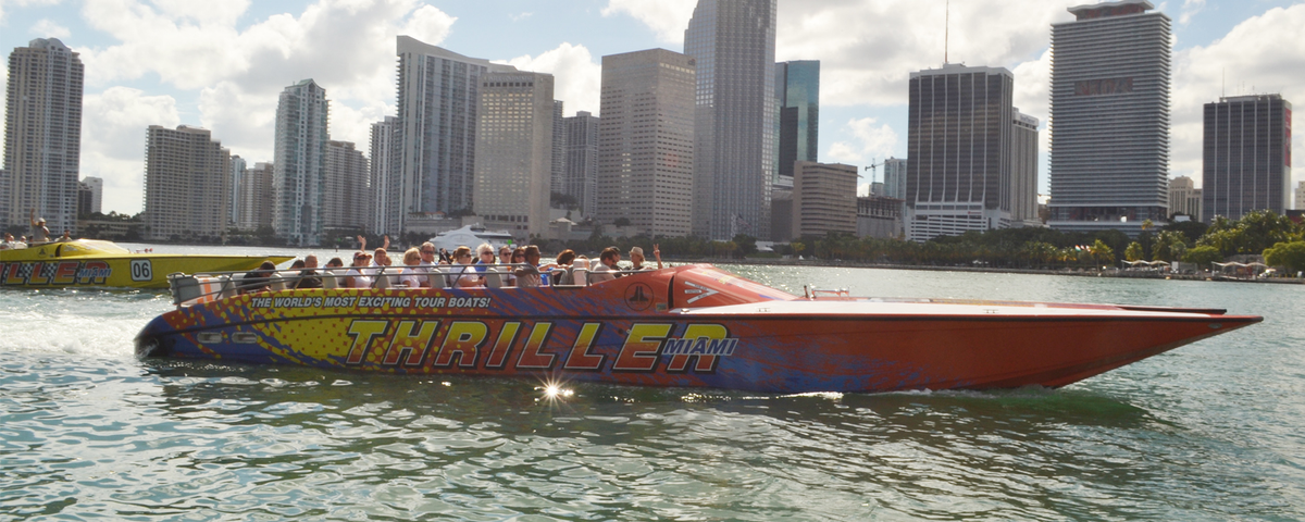Thriller Miami speedboat tour