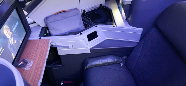American Airlines First Flagship Business Class Miami to Boston seat