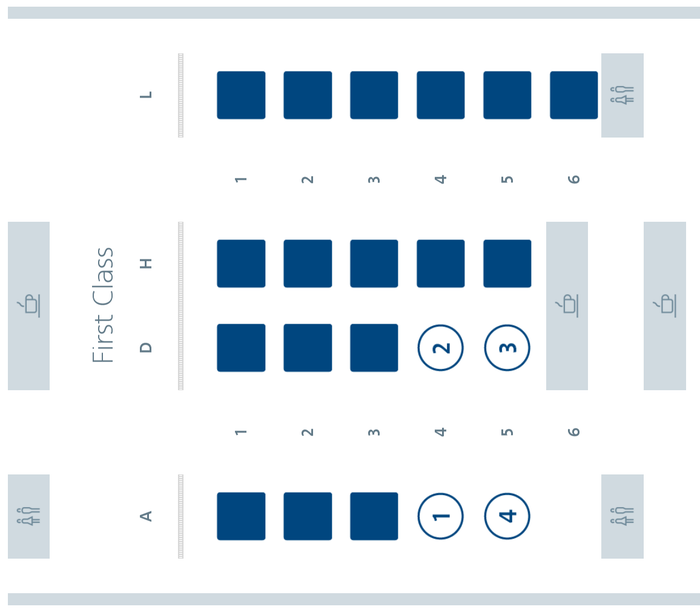 American Airlines First Flagship Business Class Miami to Boston seat selection