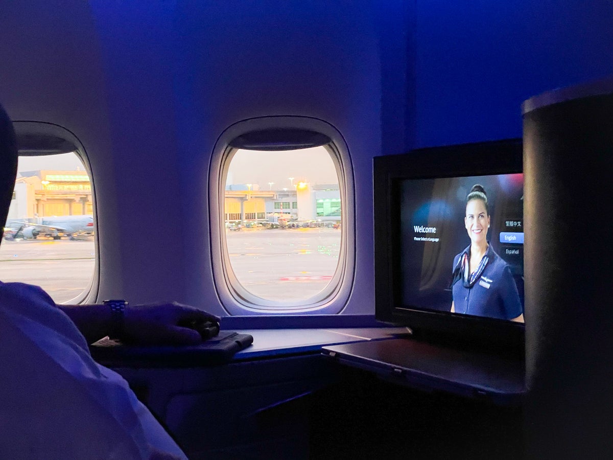 American Airlines First Flagship Business Class Miami to Boston window