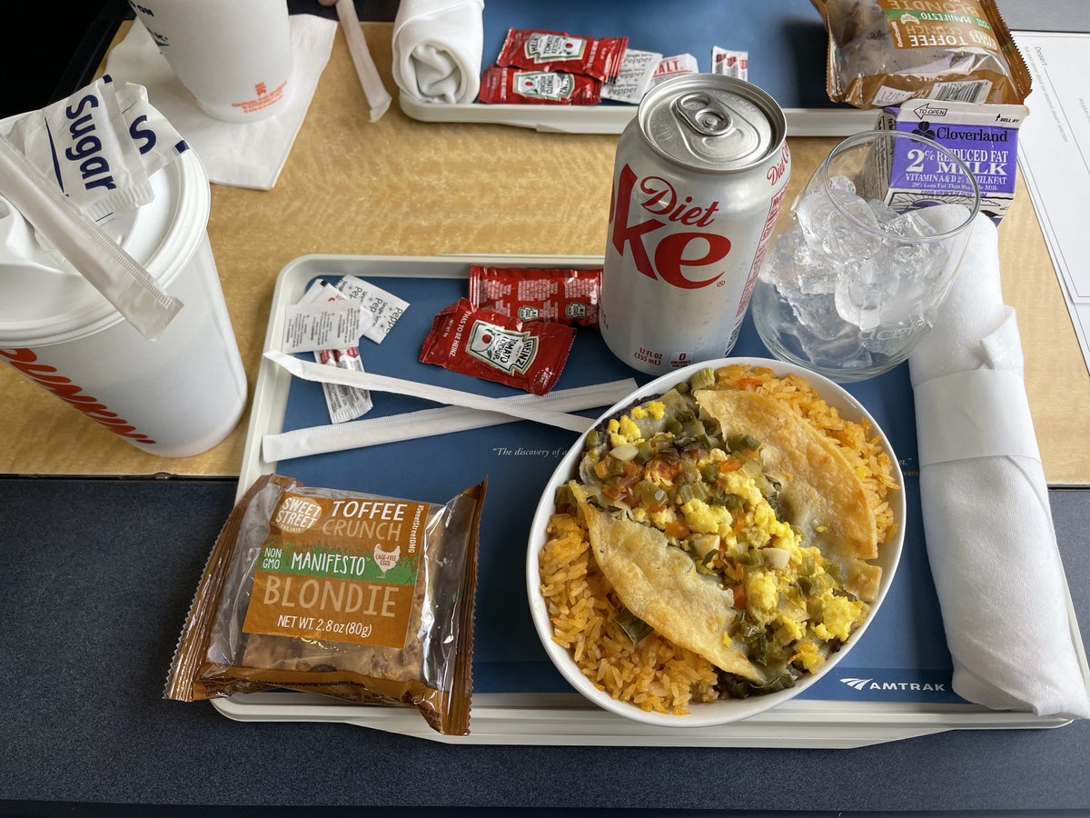 Amtrak Acela First Class Breakfast