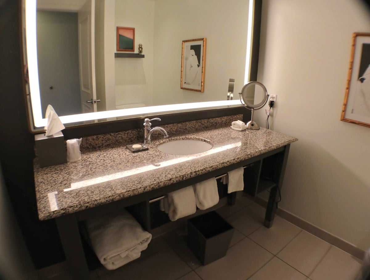 Bathroom sink at Andaz Savannah
