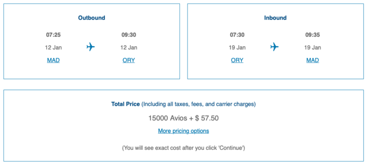 British Airways MAD ORY British Airways MAD ORY