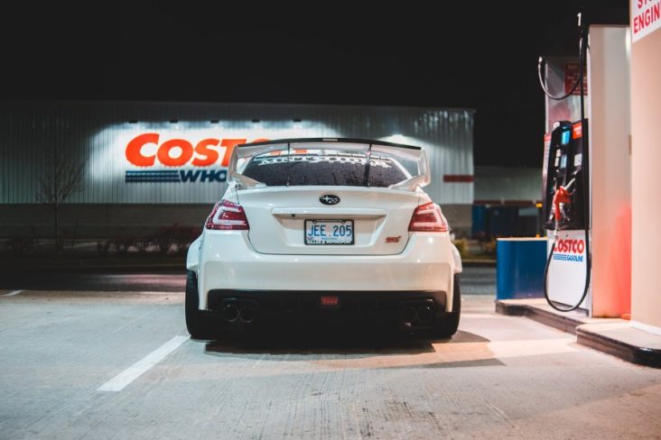 Car at Costco Gas station Car at Costco Gas station