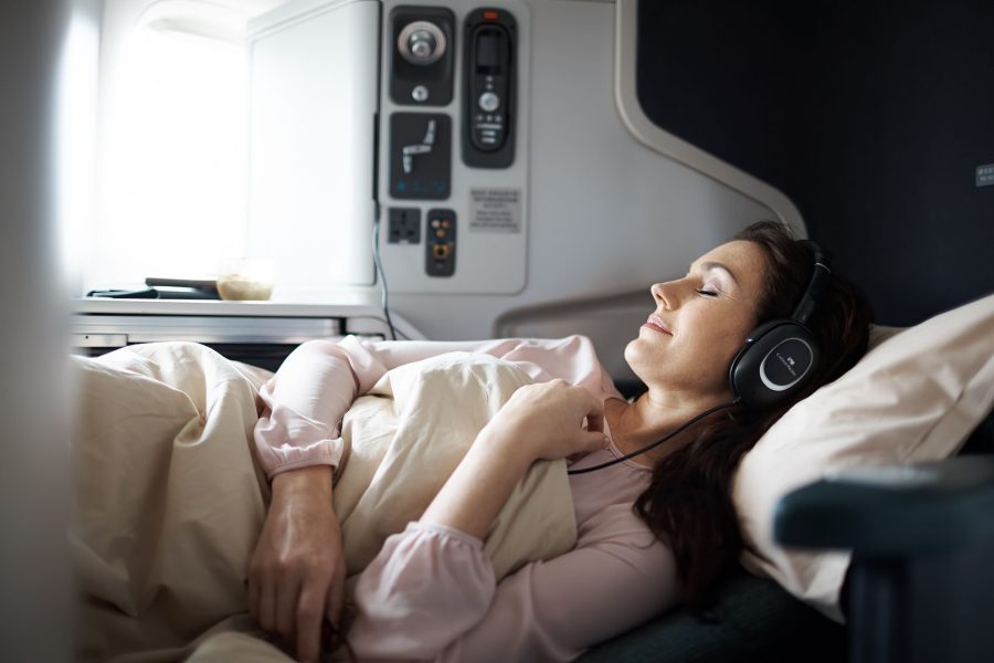 Cathay Pacific business class lie flat
