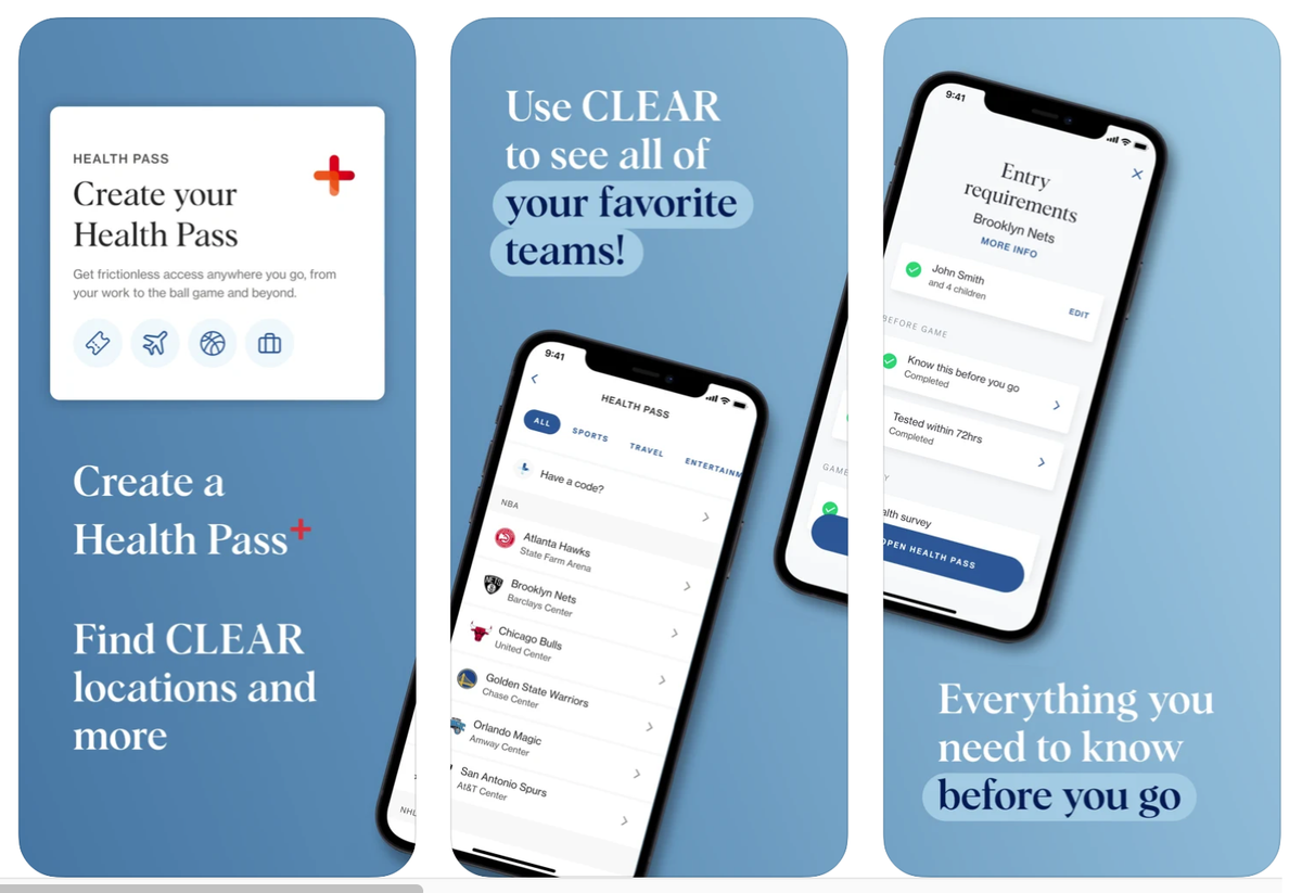 Clear Digital Health Pass