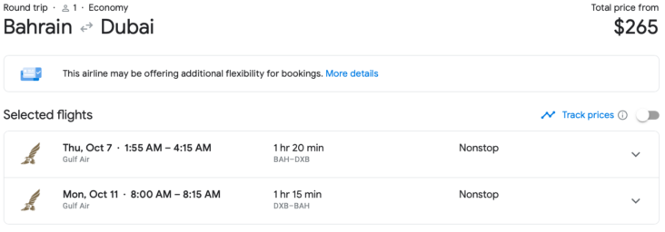 Google flights Bahrain to Dubai Google flights Bahrain to Dubai