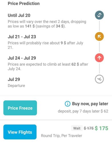Hopper Price Freeze Hopper Price Freeze