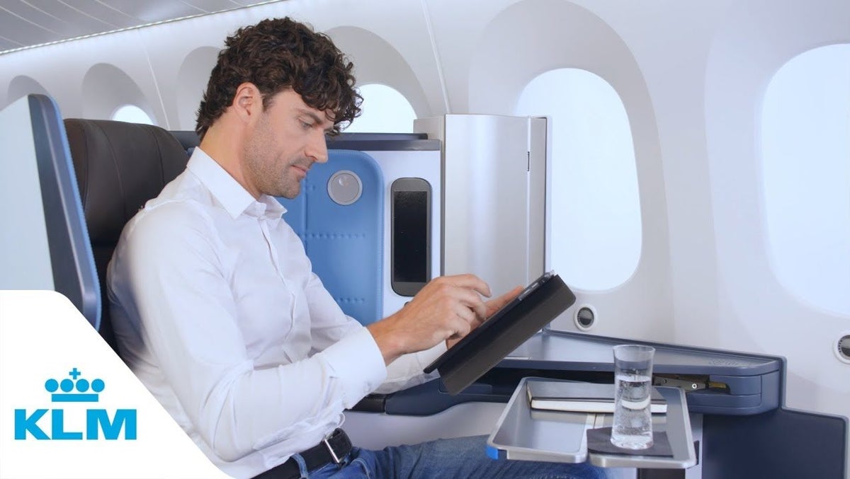 KLM 787 Business Class window seat