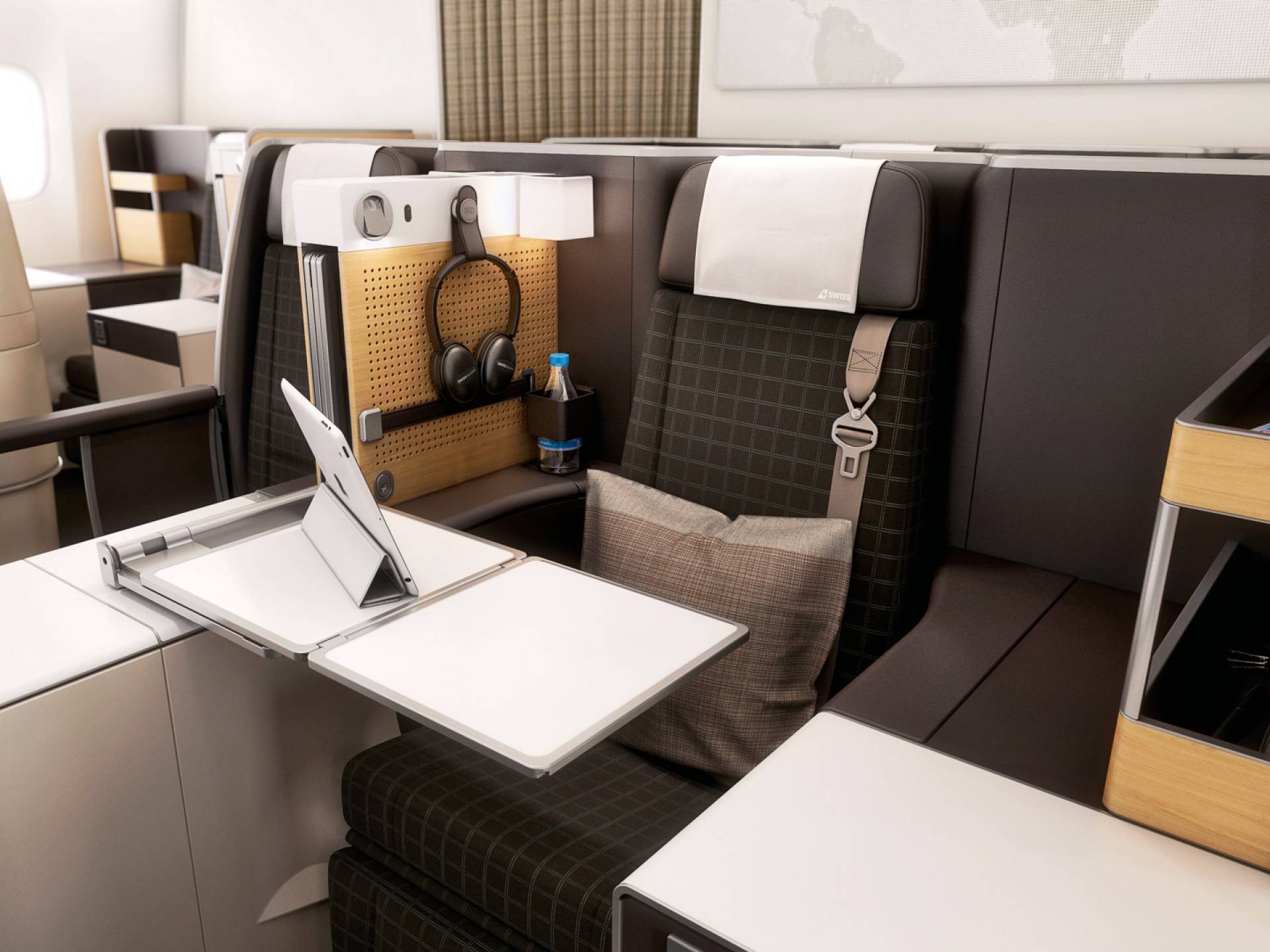 Swiss Air business class seat