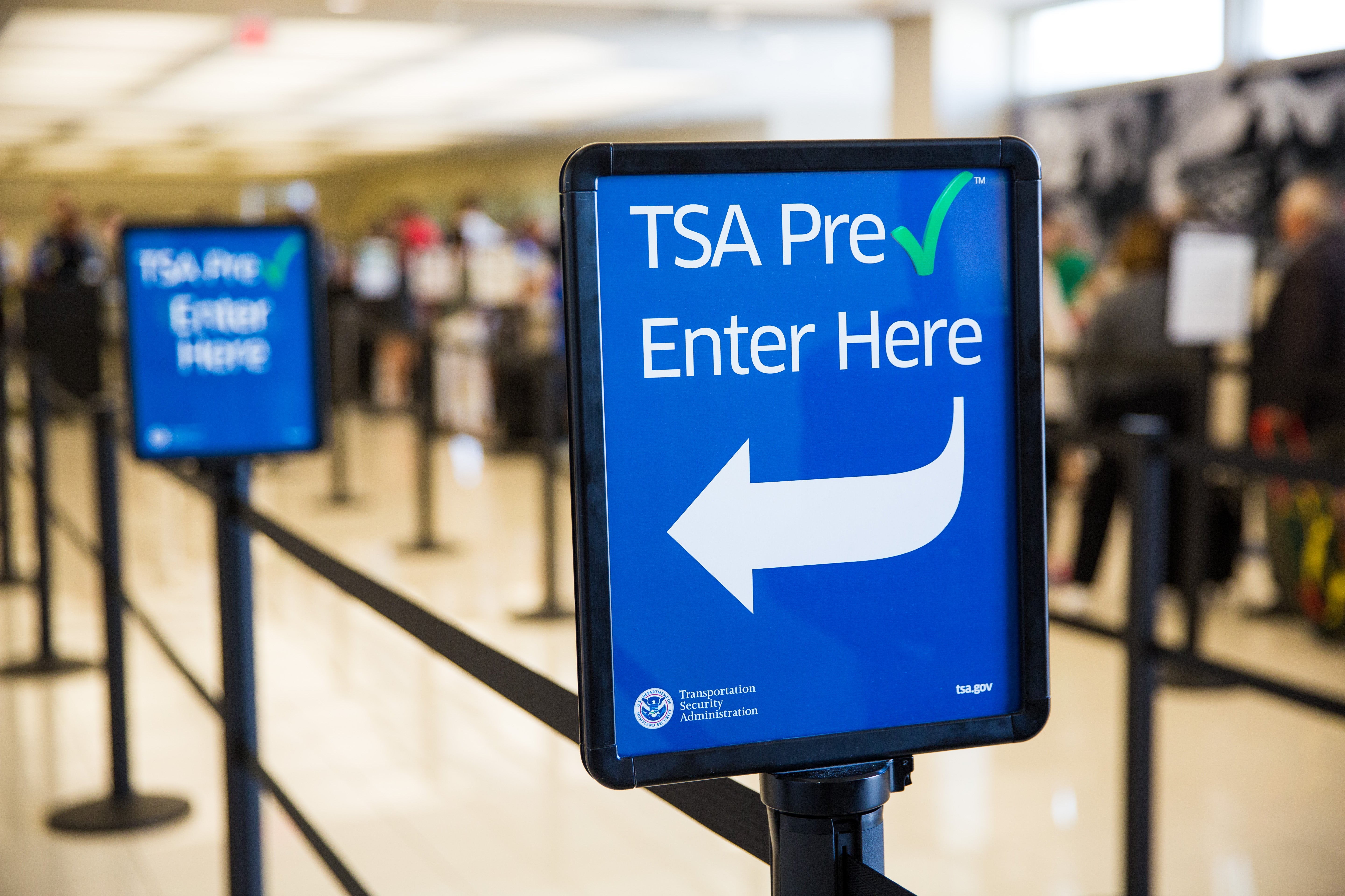 TSA PreCheck sign