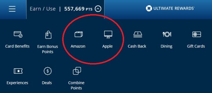 Ultimate Rewards Amazon and Apple Ultimate Rewards Amazon and Apple
