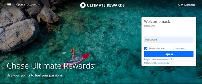 Ultimate Rewards Home Page