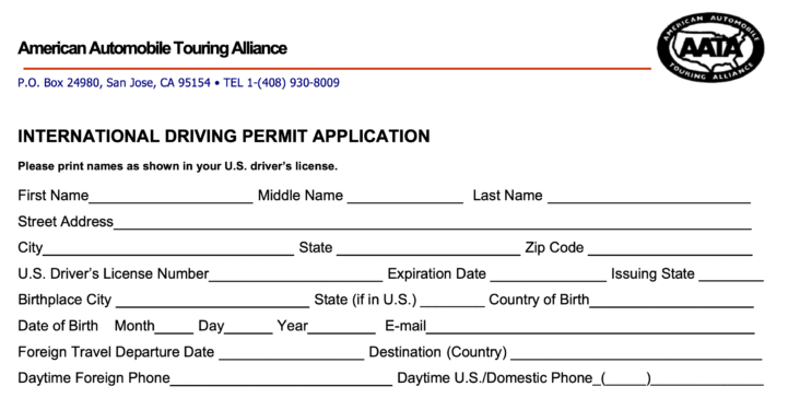 AATA IDP Application AATA IDP Application