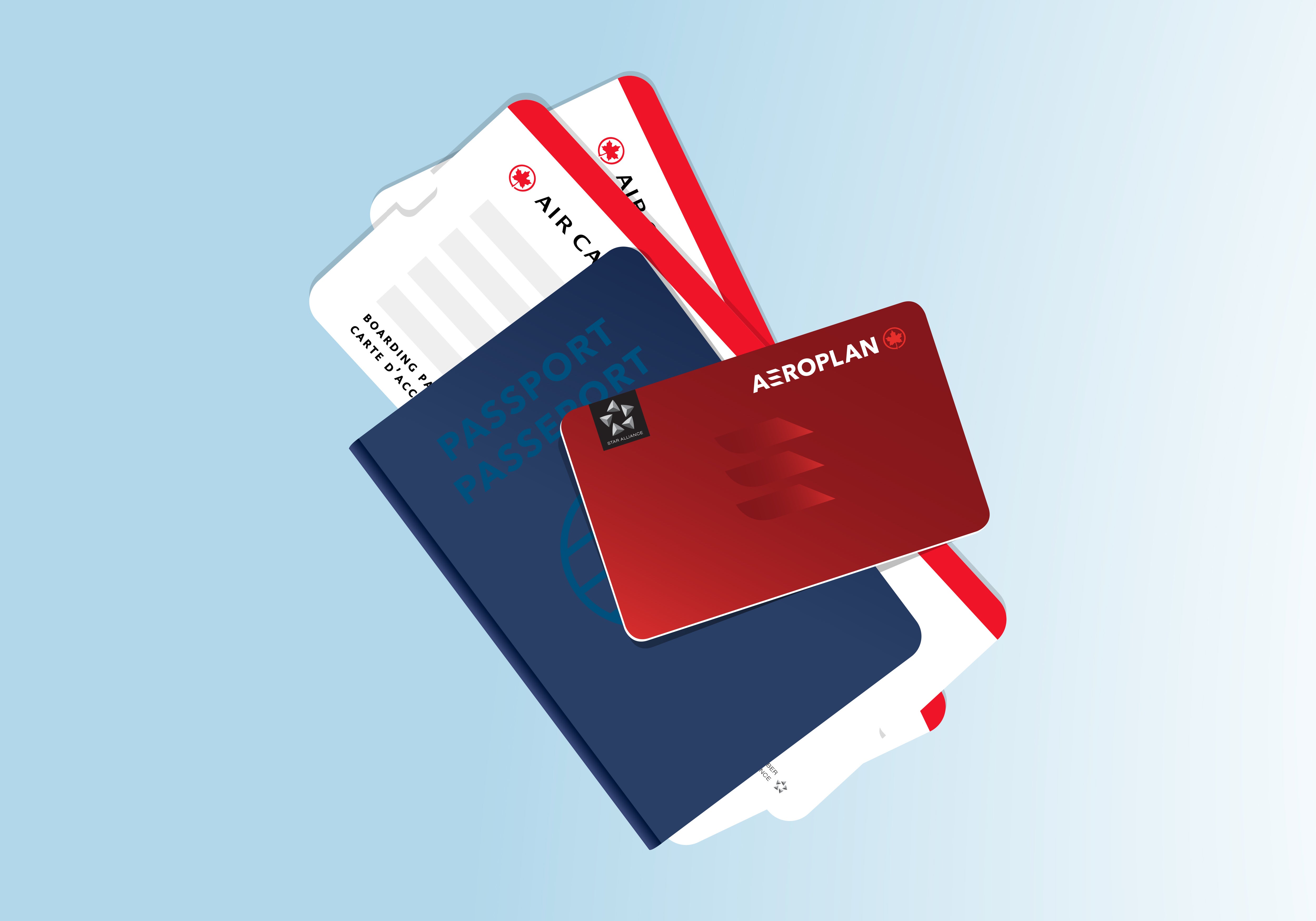 Aeroplan card and passport