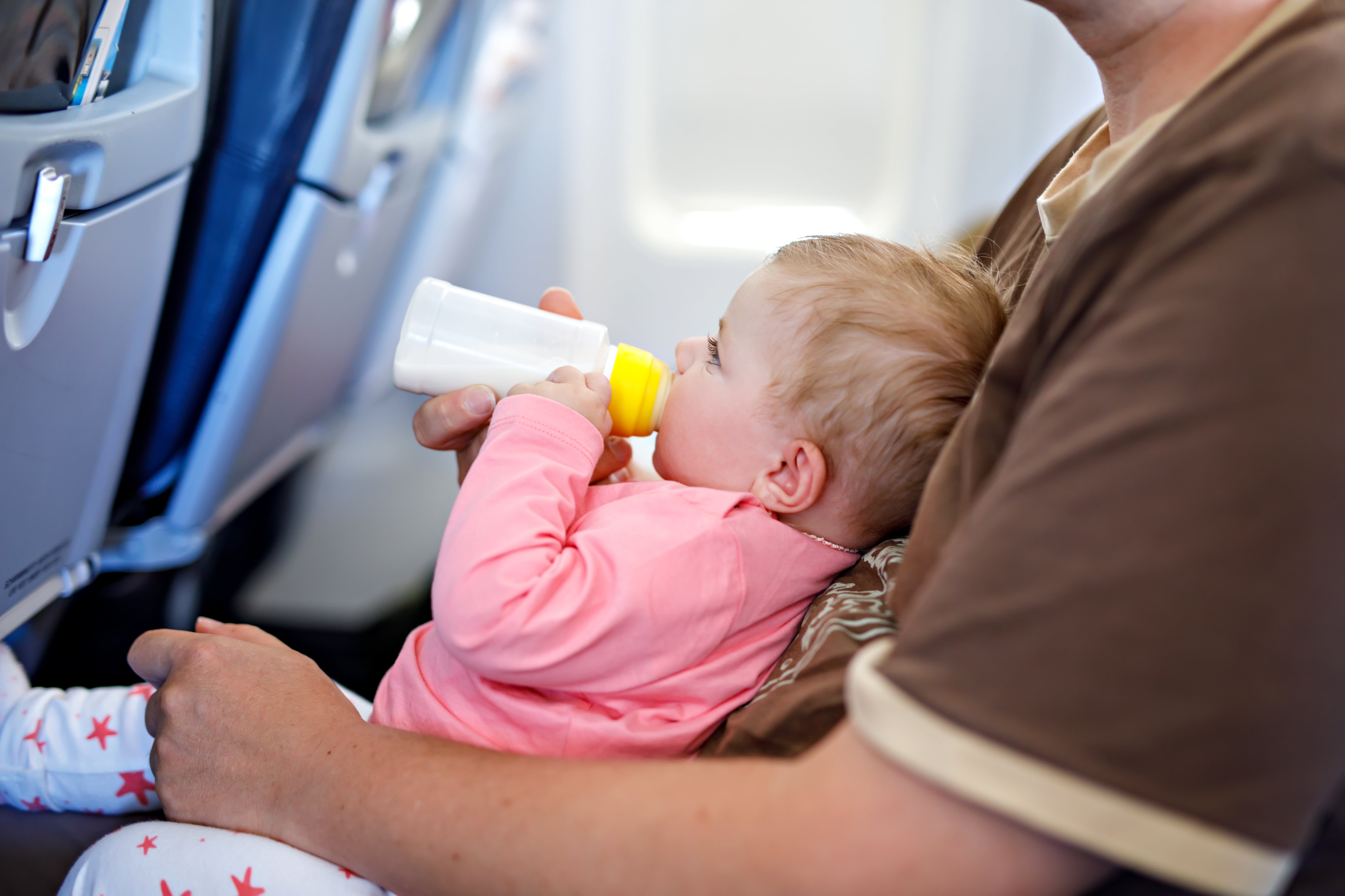 Baby lap child airplane