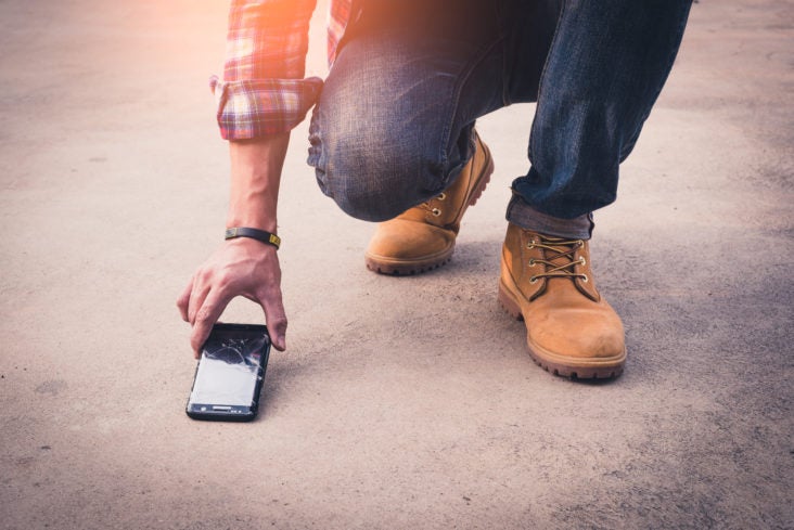 Citizens Watch Broken dropped smashed phone