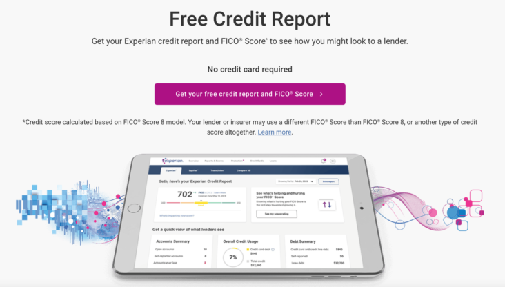 Experian Free Fico 점수 및 신용 보고서
