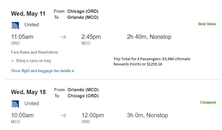 Flights with Chase Flights with Chase