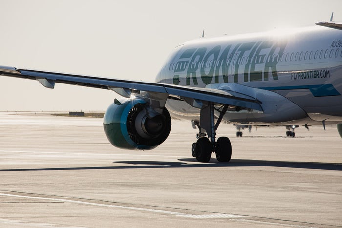 Frontier aircraft from side