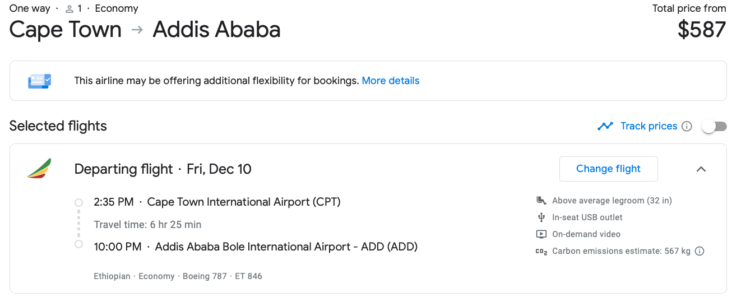 Google flights CPT ADD Google flights CPT ADD