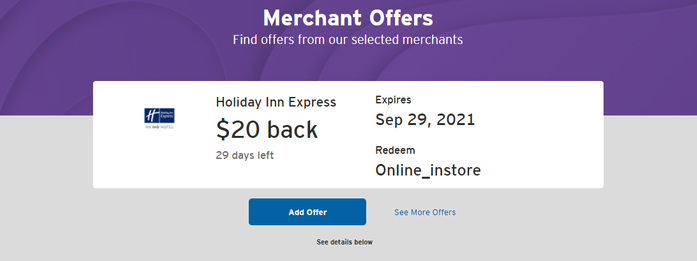 Holiday Inn Express Citi Offer