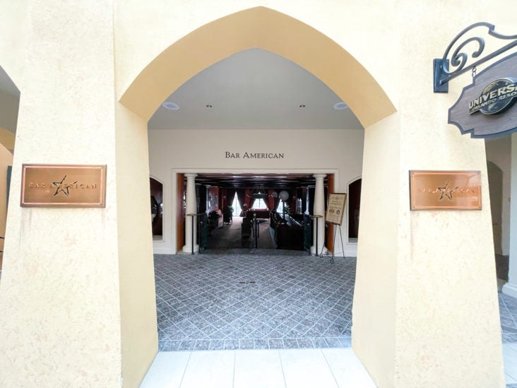 Loews Portofino Bay Orlando Bar American entrance Loews Portofino Bay Orlando Bar American entrance
