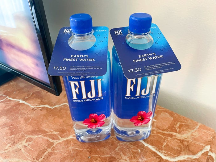 Loews Portofino Bay Orlando Fiji water