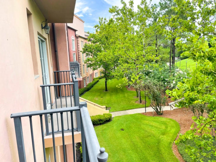 Loews Portofino Bay Orlando balcony view Loews Portofino Bay Orlando balcony view