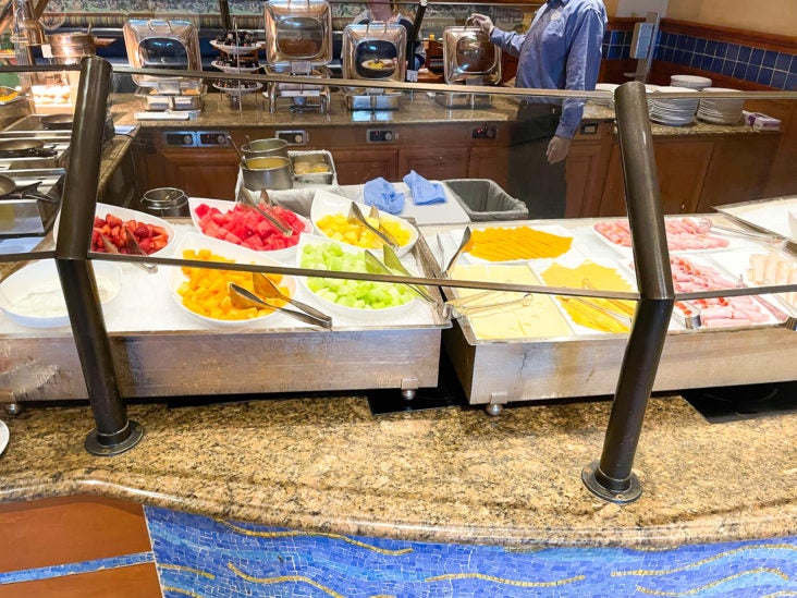 Loews Portofino Bay Orlando breakfast fruit Loews Portofino Bay Orlando breakfast fruit