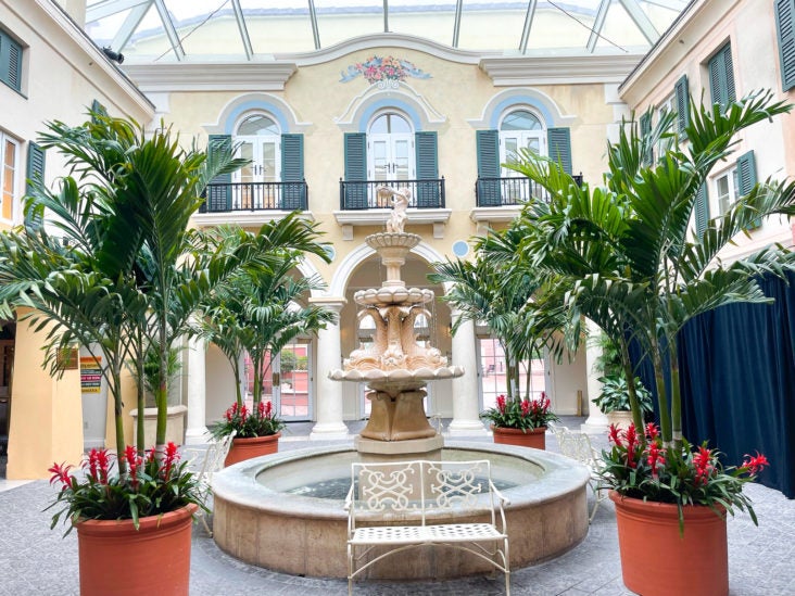 Loews Portofino Bay Orlando water feature Loews Portofino Bay Orlando water feature