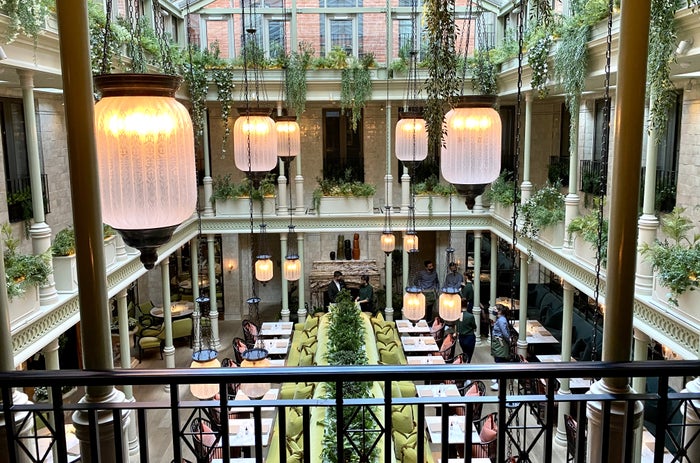 The NoMad London The Atrium from above