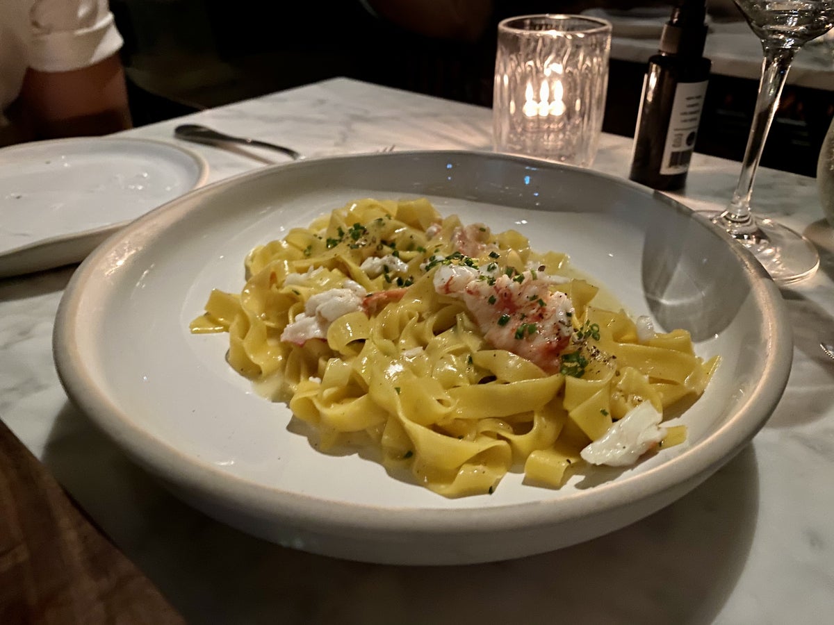 Delicious pasta at the NoMad London restaurant