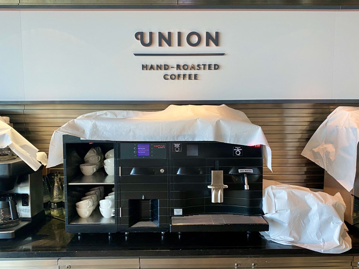British Airways Galleries South Lounge Union coffee machine